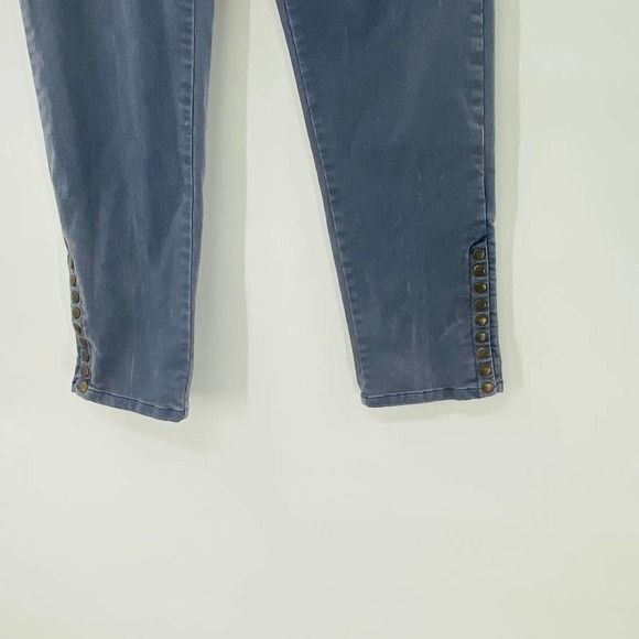 Soft Surroundings Colorful Metro Leggings Button Midnight Teal Blue Size Medium - Picture 8 of 12